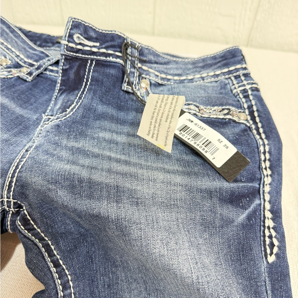 Grace Dark Blue Skinny Jeans - Picture 4 of 10